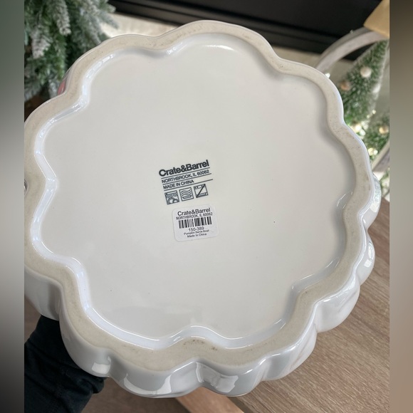 Crate&Barrel White Pumpkin Tureen - Picture 2 of 5